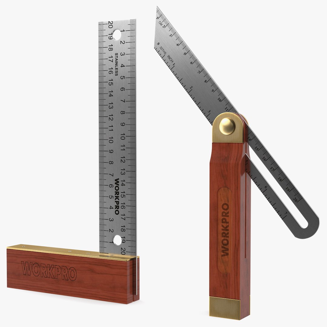 Workpro Carpentry Squares Set Model TurboSquid 1486385