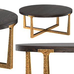 T-Brace Round Coffee Table