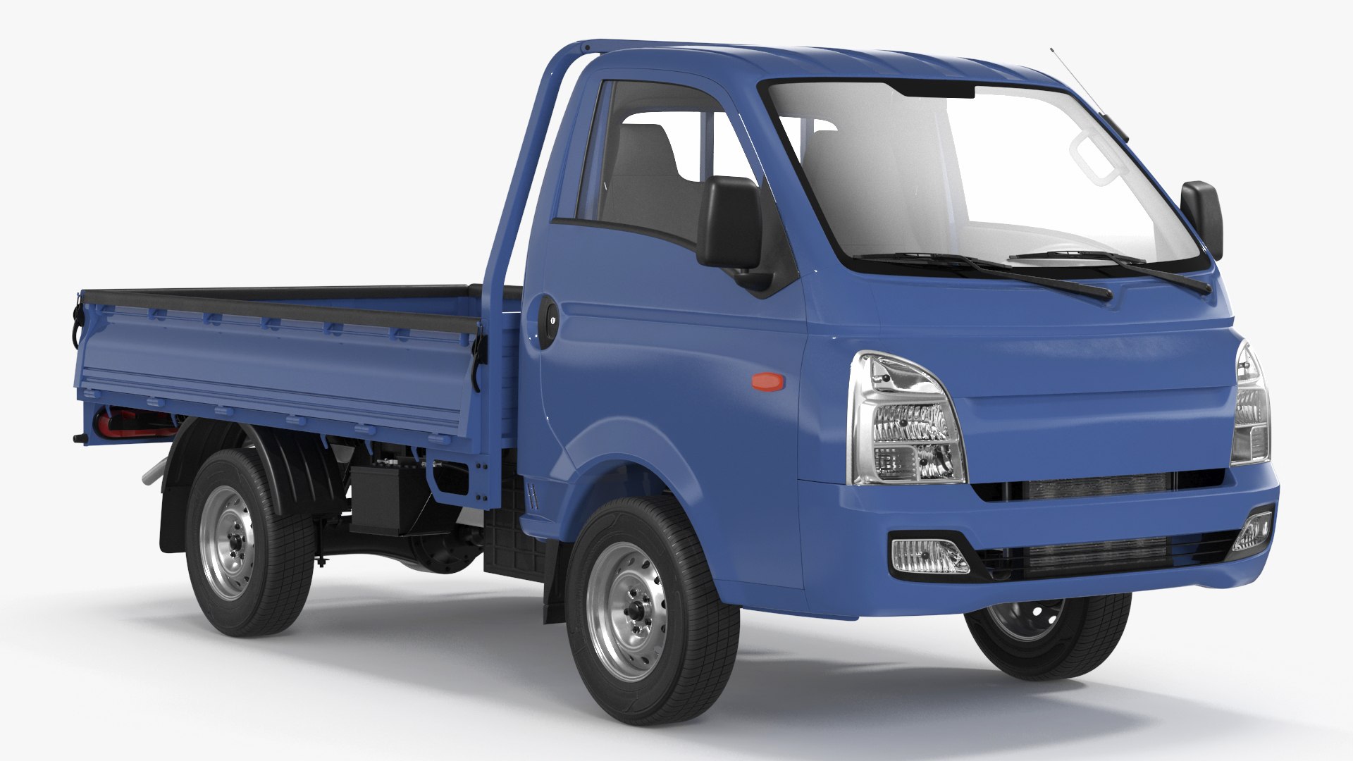 Pick Up Truck Blue 3D model preview