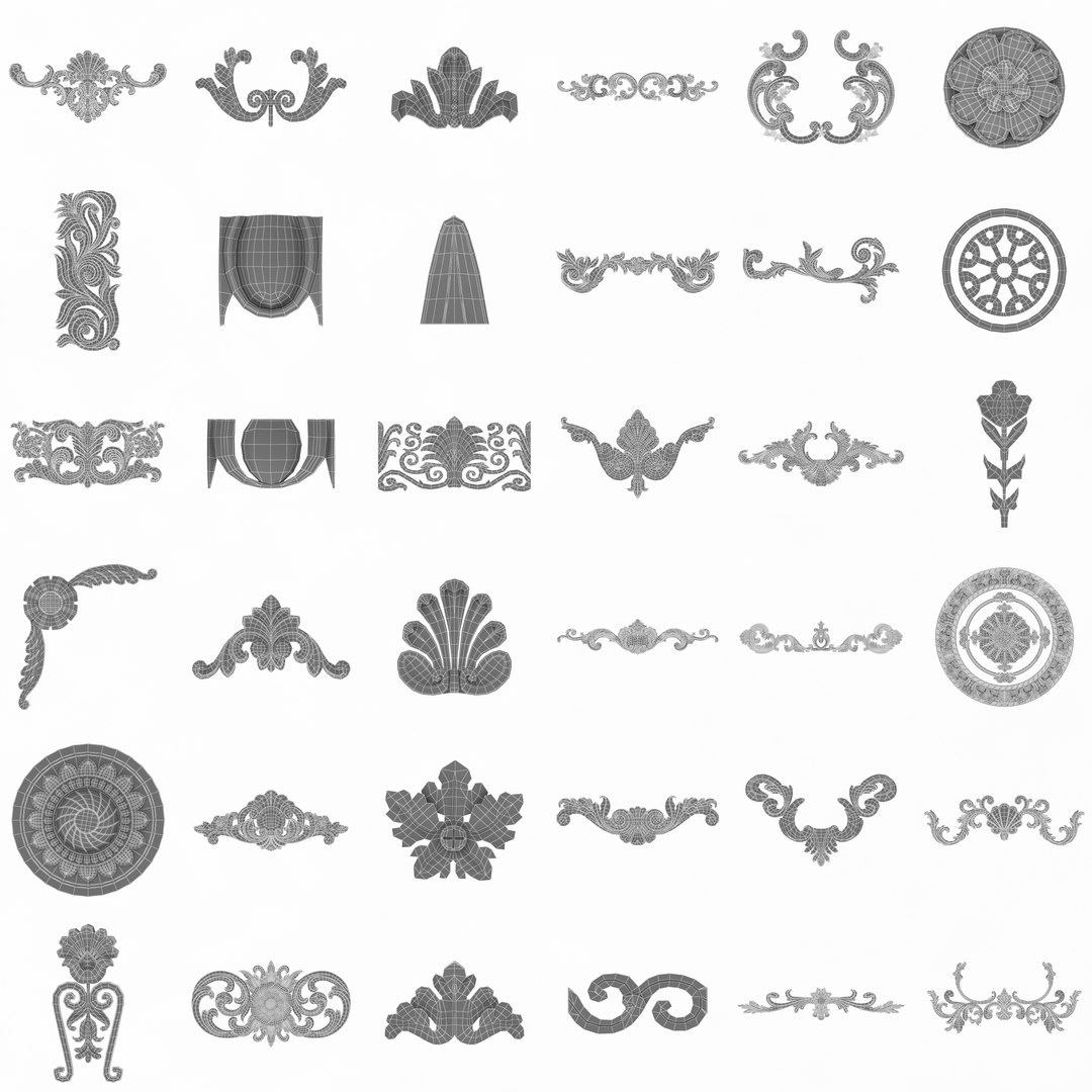 36 Models - Architectural Classic Pattern Vol 2 3D - TurboSquid 2038303