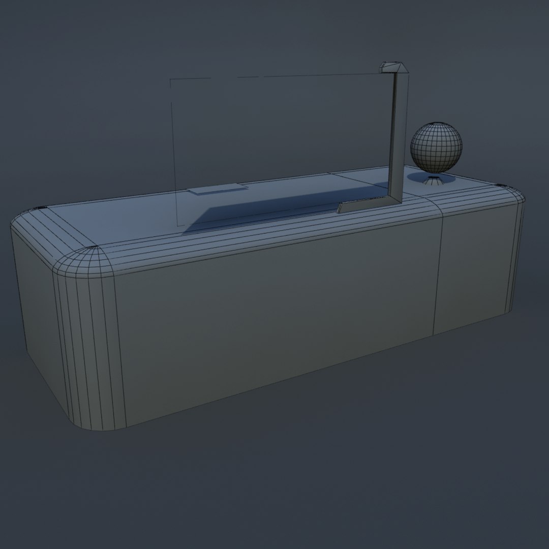 3dsmax Sci Fi Desk