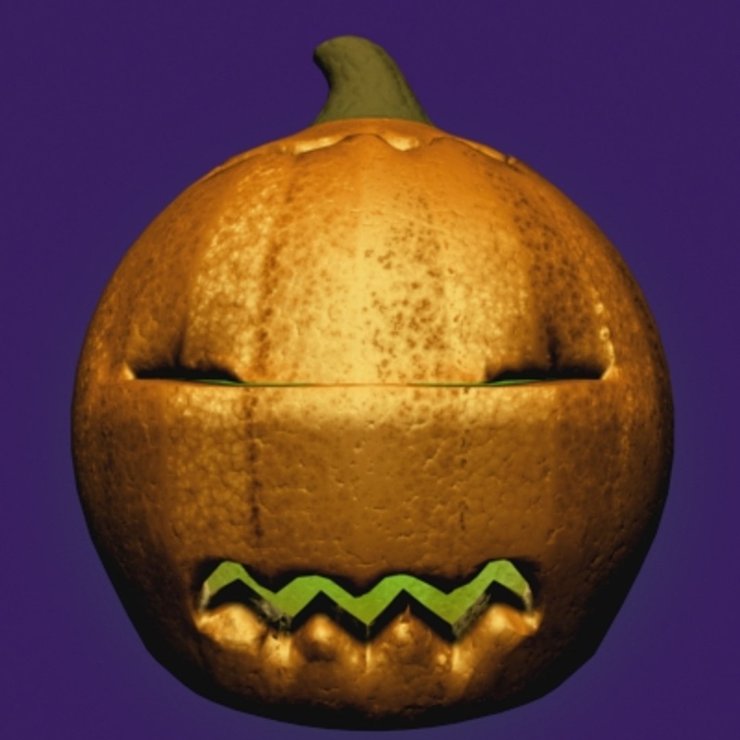 3d pumpkin king morph targets model
