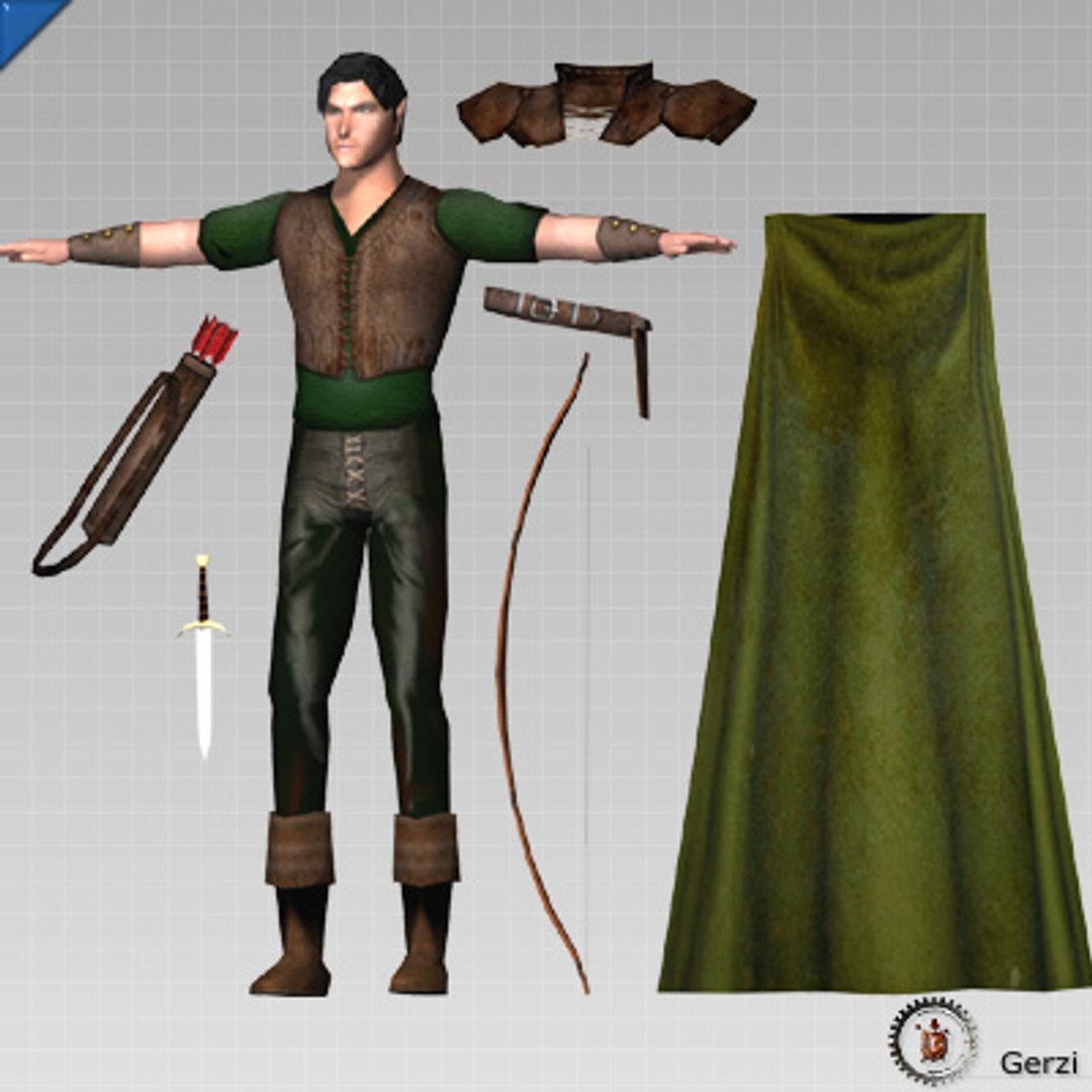 3d Model Elven Archer Ranger