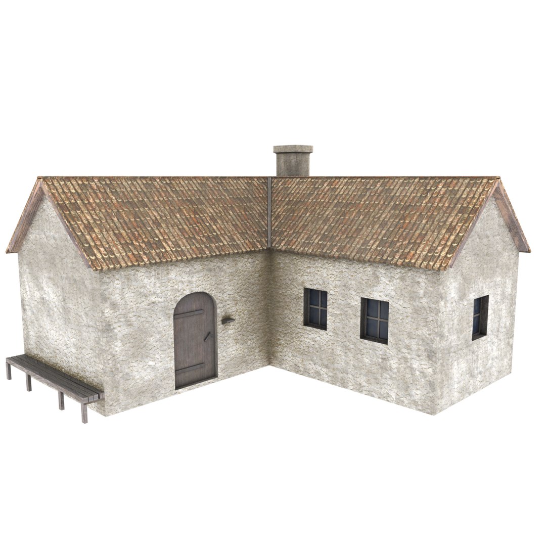 Old Stone House 3D - TurboSquid 1373421