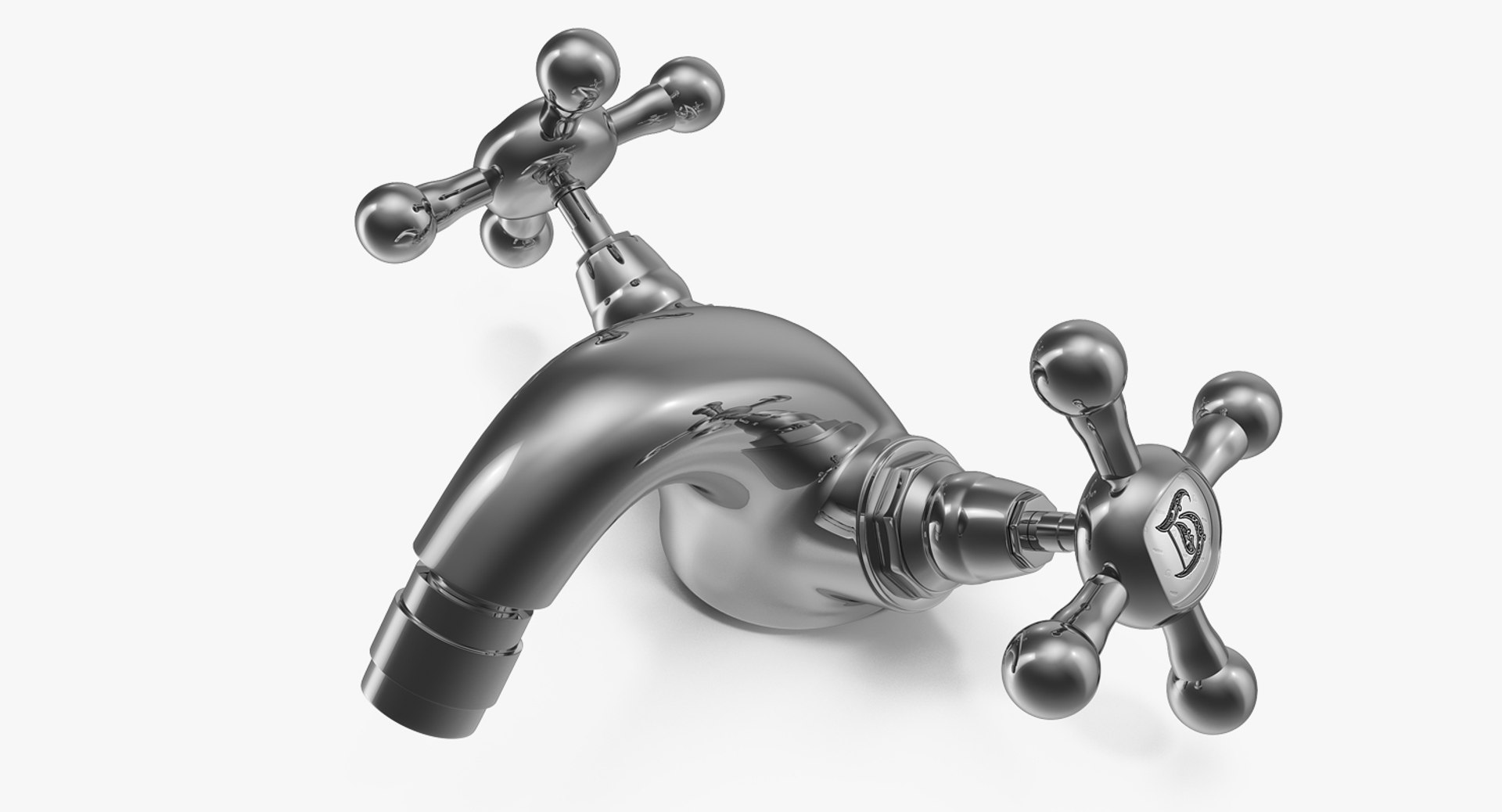 Classic Mixer Tap 3D Model 3D model preview