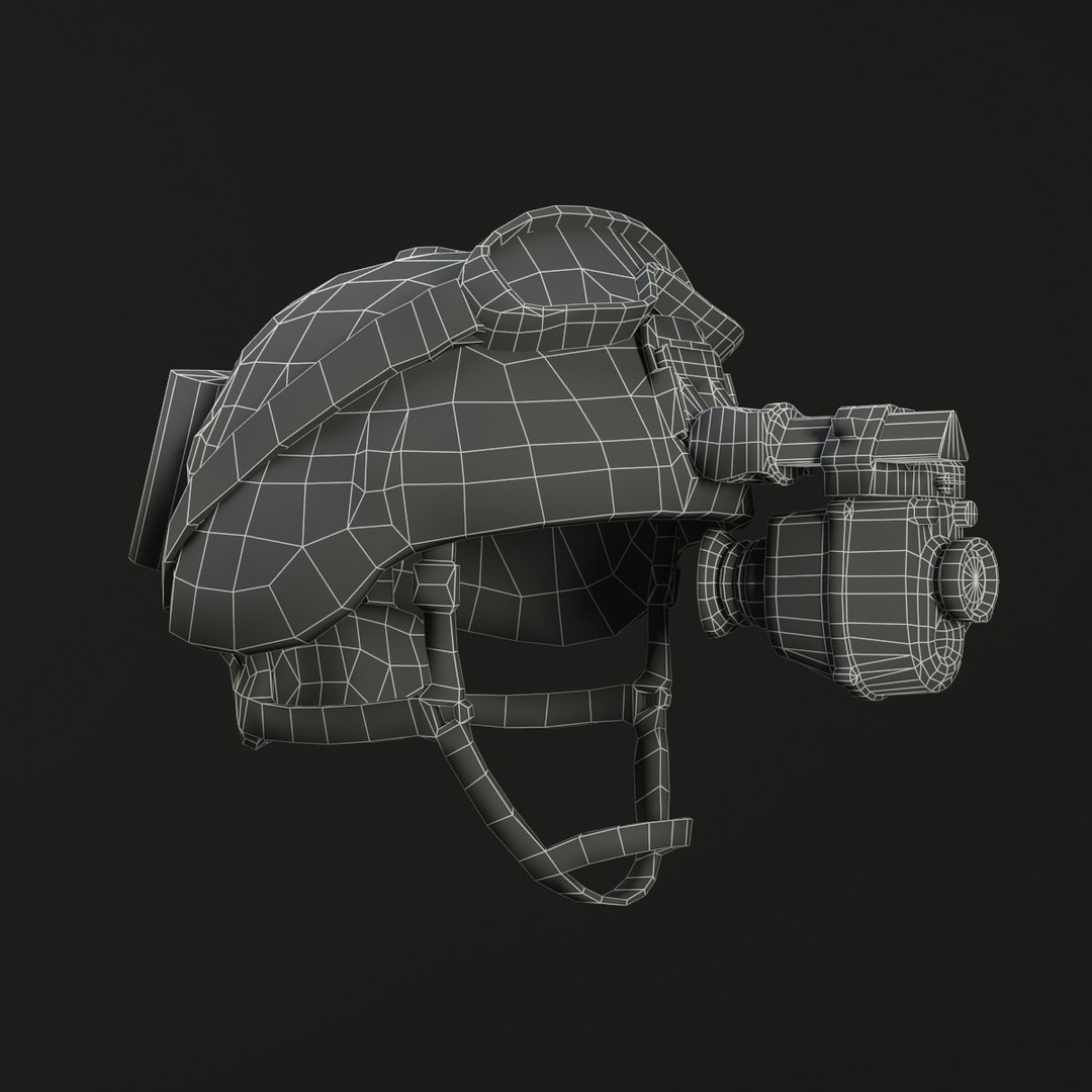 3d military helmet soldier night vision