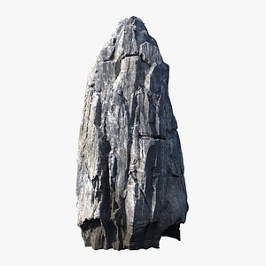 Granite Rock Island 07 3D model
