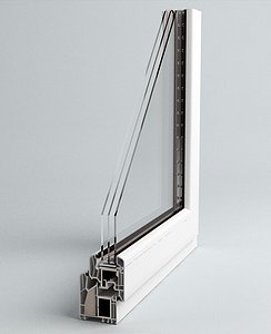 3d window section