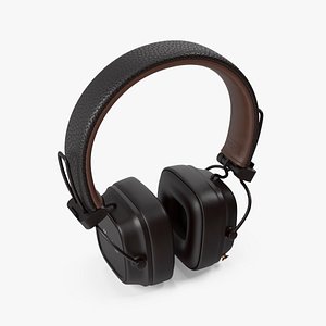 Marshall Headphones Brown 3D model