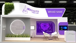 3d stall booth 3D model