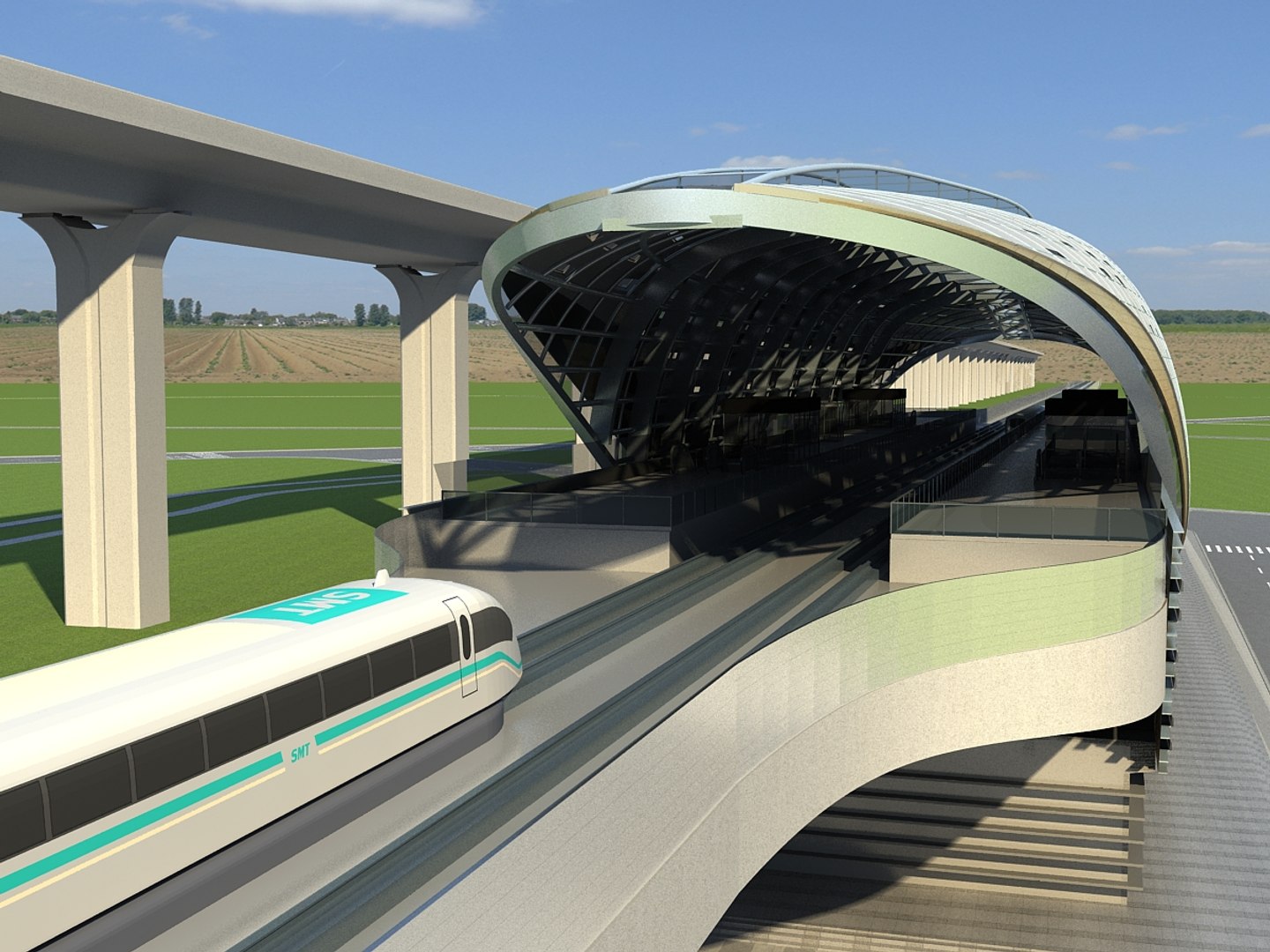 3D model speed railway station - TurboSquid 1615769