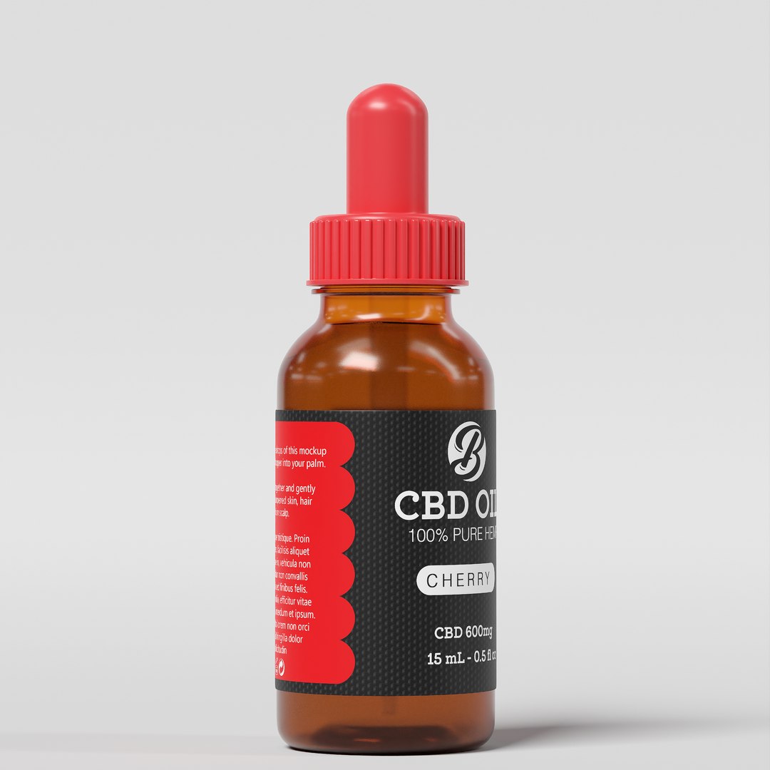 3D Model CBD Oil 100 Pure Hemp Cherry - TurboSquid 2286061