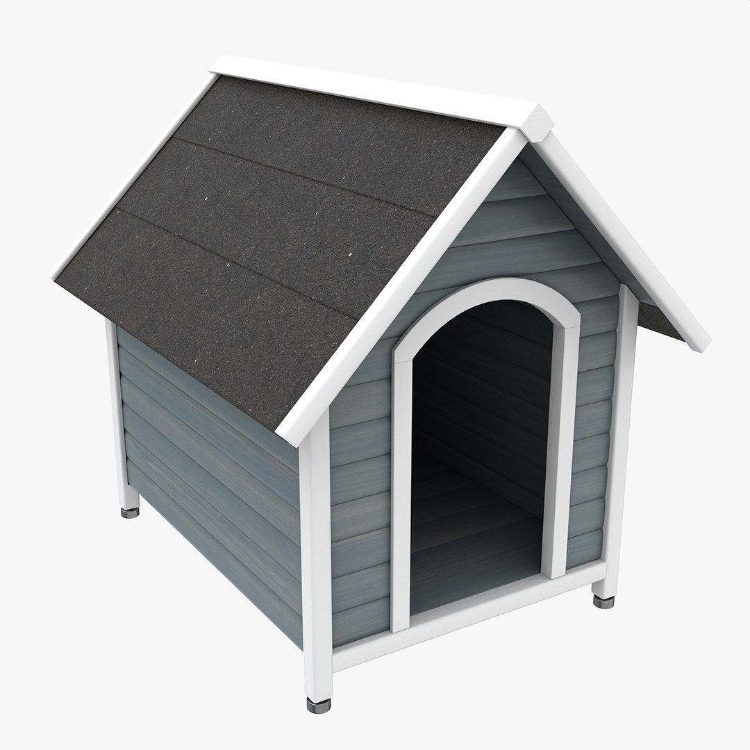 3D Outdoor Wooden Dog House TurboSquid 1969433