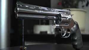 Colt Anaconda RevolverLow poly