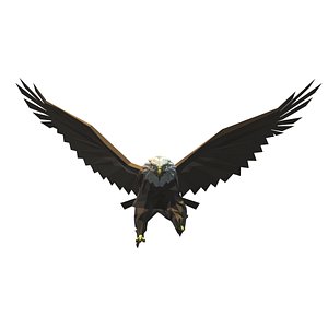 3D model Eagle - low poly