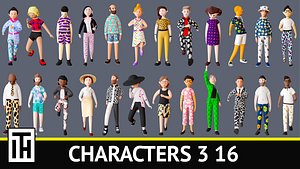 3D Characters 3 16 model