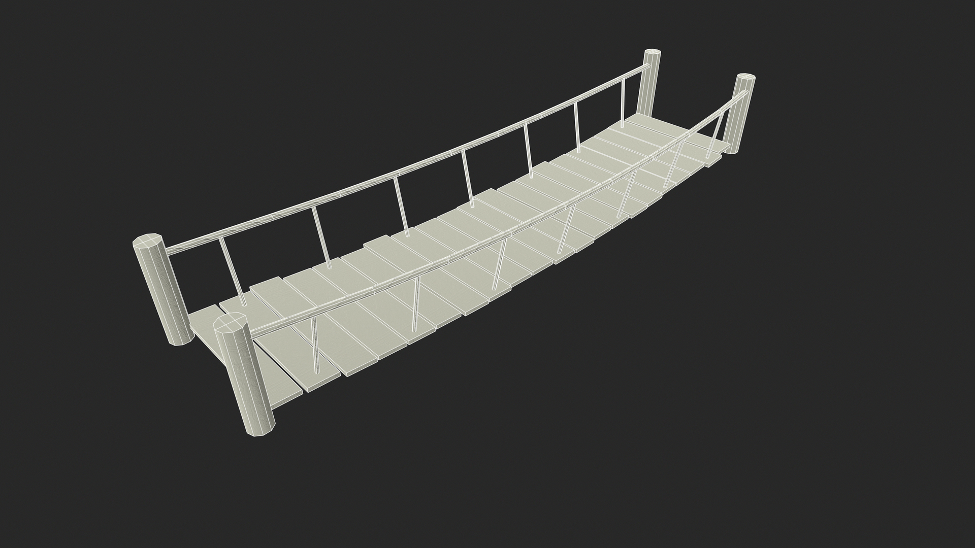 Rope Bridge 3d Obj