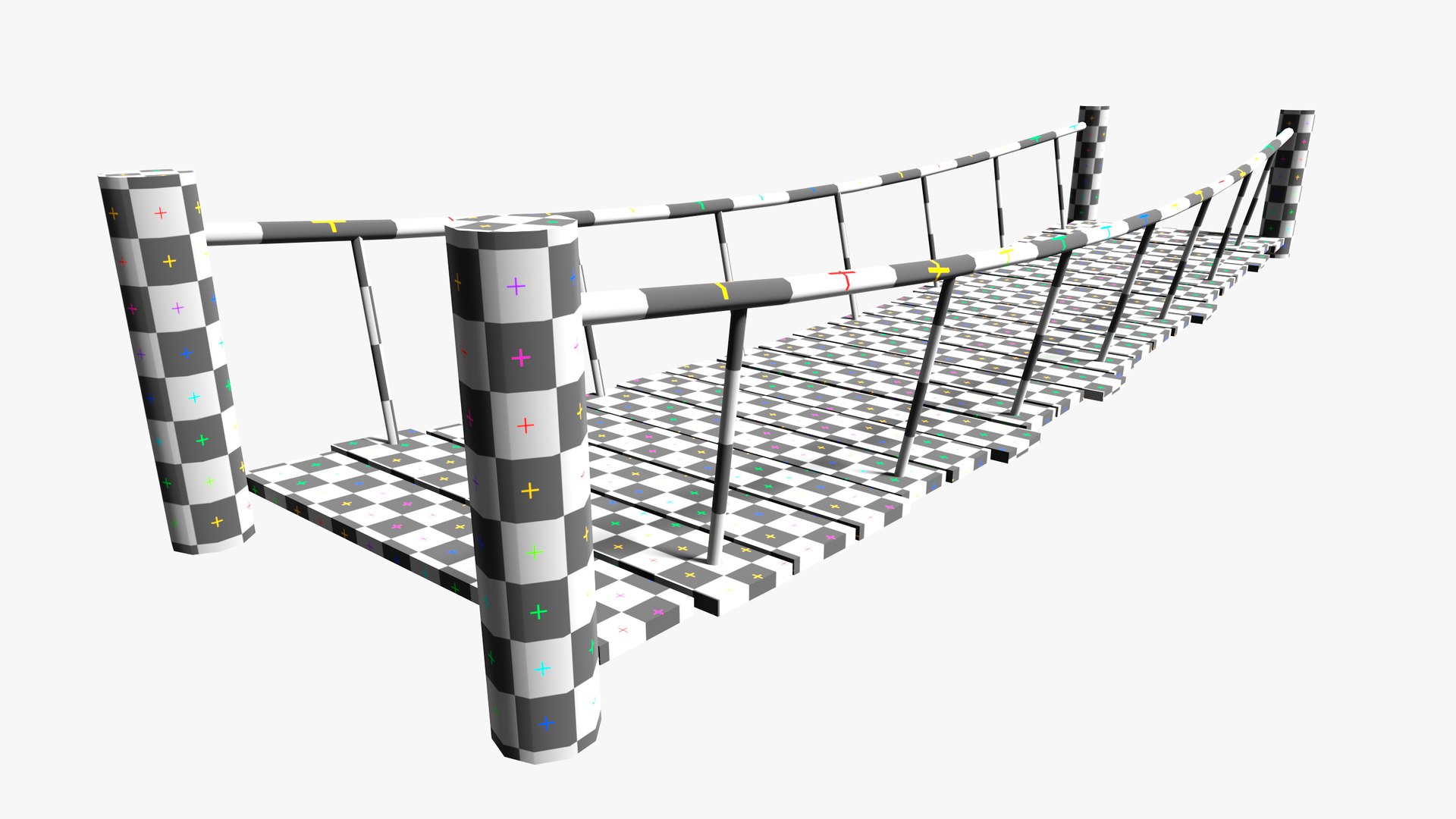 Rope Bridge 3d Obj