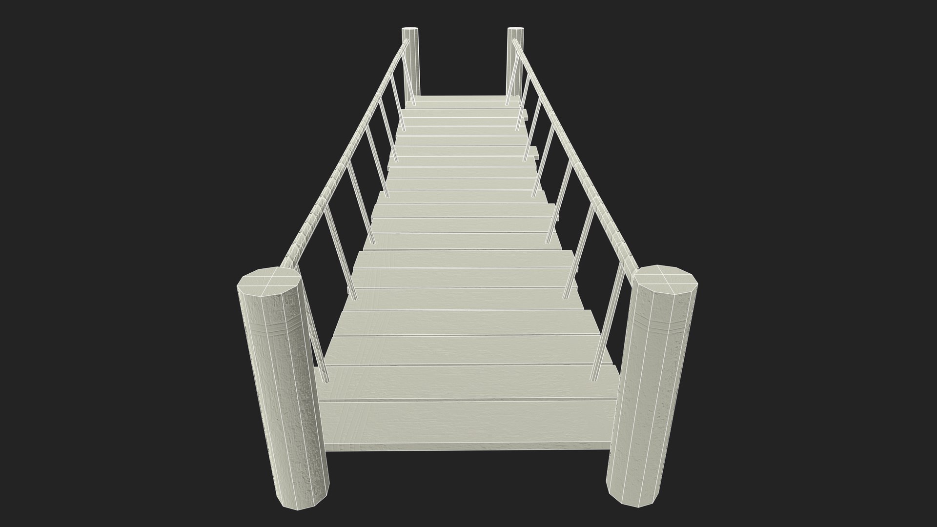 Rope Bridge 3d Obj