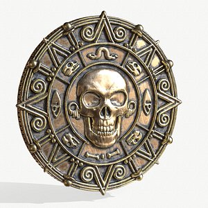 3D pirate coin model
