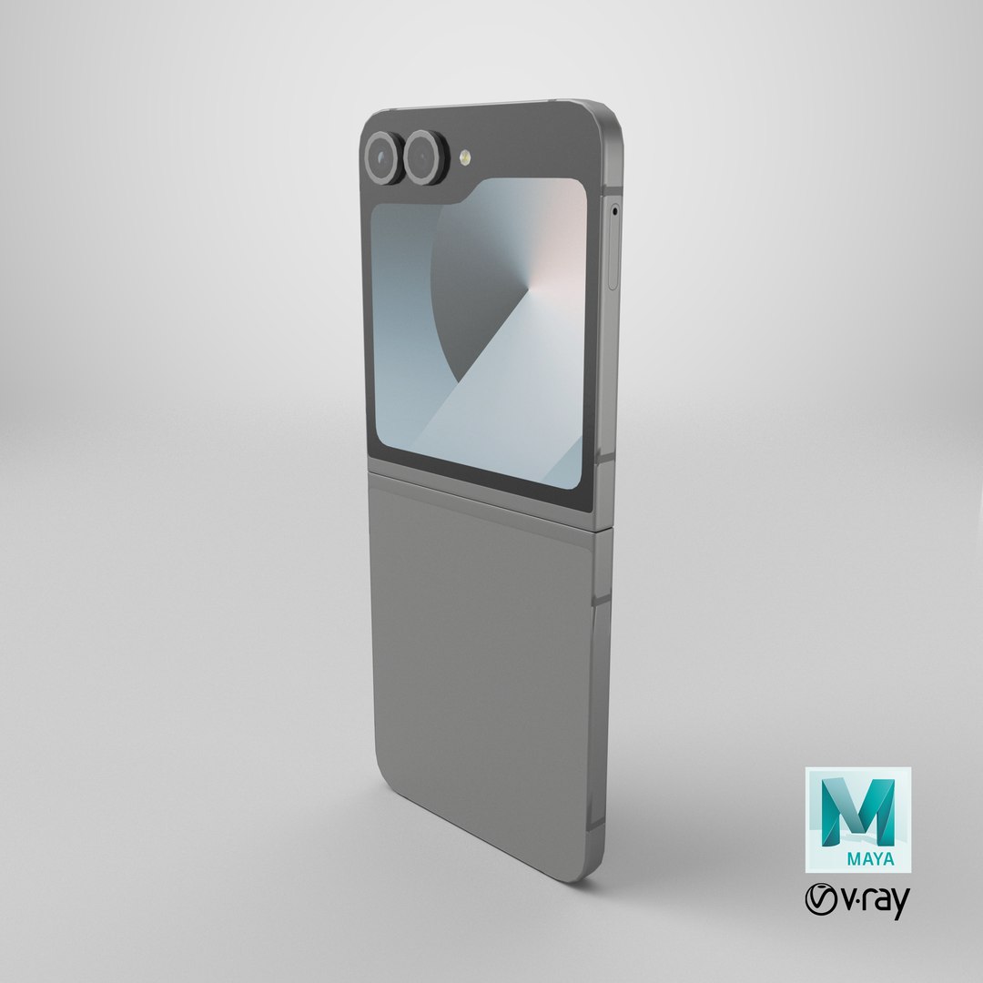 Samsung Galaxy Z Flip 6 Silver Shadow model https://p.turbosquid.com/ts-thumb/4L/cCN7i1/0b/stemcell_maya_vray_render/png/1736955863/1920x1080/fit_q87/6b74e5dd377739f3930a4141bc62c60cc6c87224/stemcell_maya_vray_render.jpg