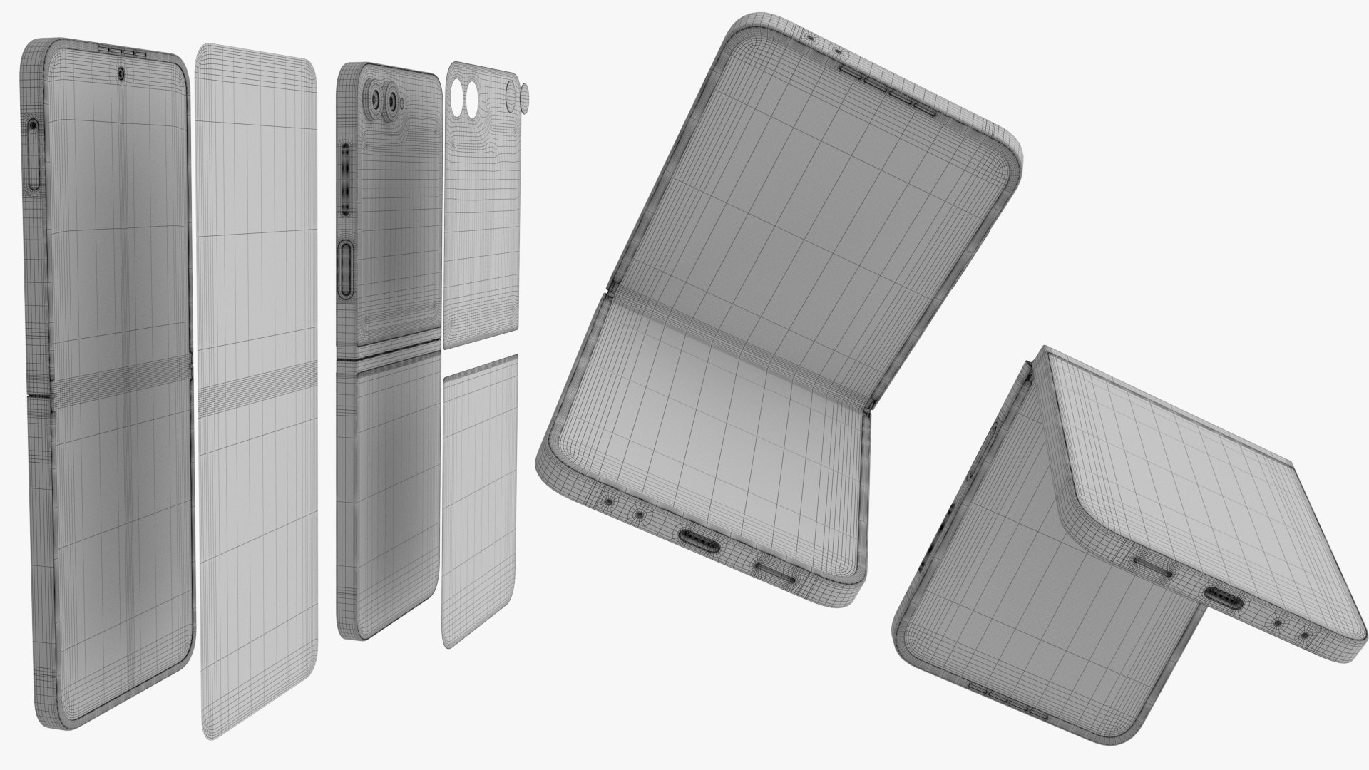 Samsung Galaxy Z Flip 6 Silver Shadow model https://p.turbosquid.com/ts-thumb/4L/cCN7i1/Cl/zflip6hdimages__wireframe_2/png/1735847226/1920x1080/fit_q87/628ac1f909ac4334ca3e19b1ab61b94e48cb562c/zflip6hdimages__wireframe_2.jpg