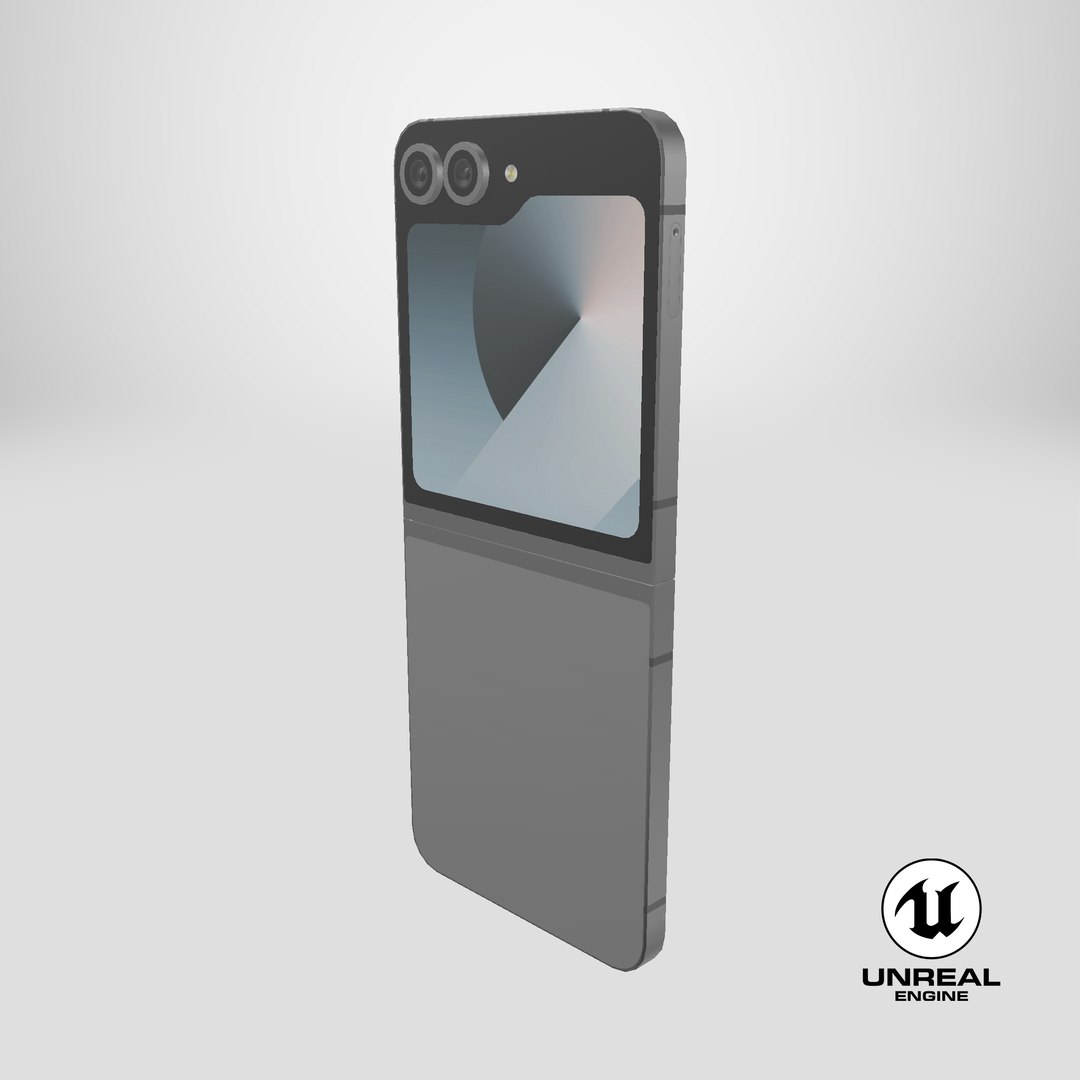 Samsung Galaxy Z Flip 6 Silver Shadow model https://p.turbosquid.com/ts-thumb/4L/cCN7i1/XV/stemcell_unreal_render/png/1736955871/1920x1080/fit_q87/43e981c6c8cc43f9b01ceb76ac5c94ba30ea2b66/stemcell_unreal_render.jpg