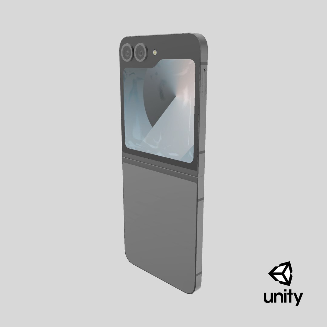 Samsung Galaxy Z Flip 6 Silver Shadow model https://p.turbosquid.com/ts-thumb/4L/cCN7i1/Y8/stemcell_unity_render/png/1736955872/1920x1080/fit_q87/34a736e9223ae07cd5cbcbd536dbd9e7b95efa50/stemcell_unity_render.jpg