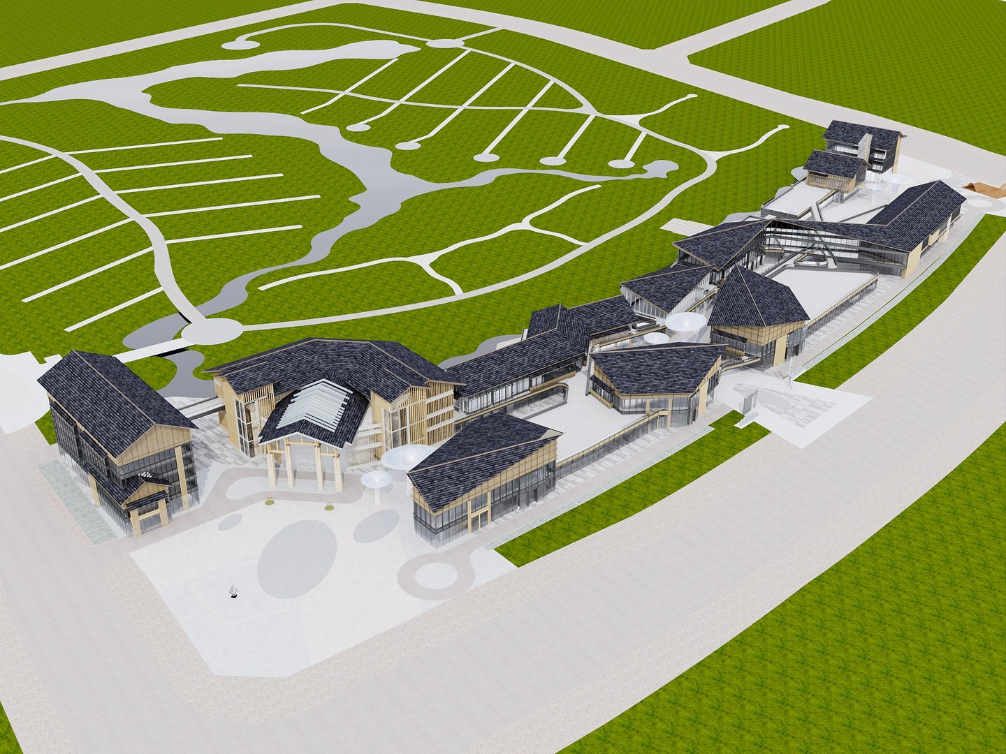 Modern Visitor Center Complex Exterior 3D model https://p.turbosquid.com/ts-thumb/4L/cZjKrA/cv/12/jpg/1761206012/1920x1080/fit_q87/e7873137d1a8465c6bec1084d5f56bf4eee2c5ce/12.jpg