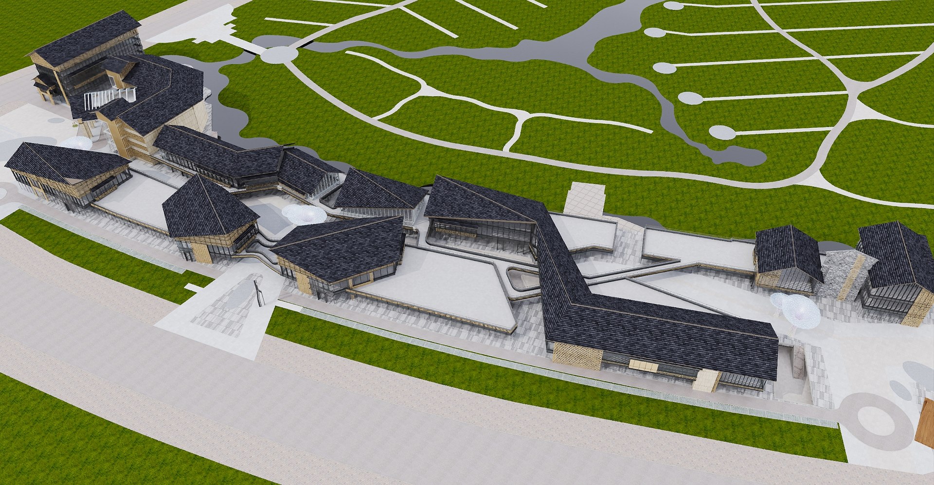 Modern Visitor Center Complex Exterior 3D model https://p.turbosquid.com/ts-thumb/4L/cZjKrA/ys/110/jpg/1761206032/1920x1080/fit_q87/f546eef23bdd7f67dede5dfbeee528fa1e44a118/110.jpg