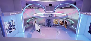 Futuristic Art Room model