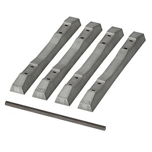 Reinforced Concrete Railway Sleeper Sh-1 Sleepers Stack of Sleepers model