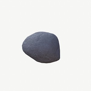 3D Low poly Rock model