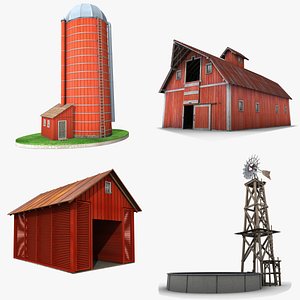 3D farm buildings model