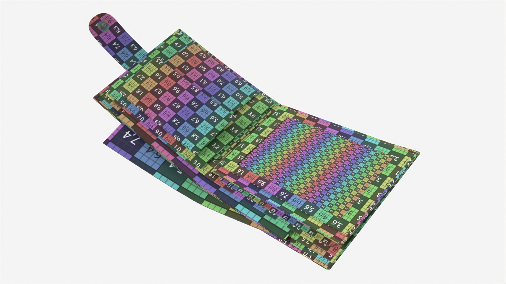 3D Model Leather Wallet For Men Unfolded 01 - TurboSquid 2055181