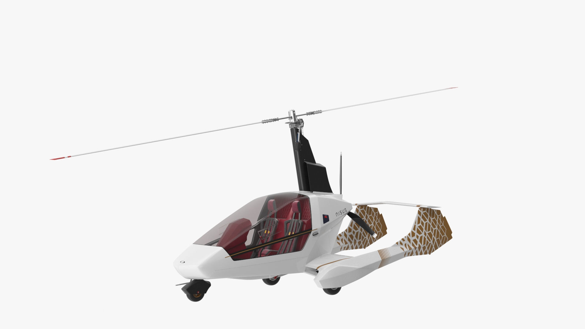 3D model Nisus Gyroplane Rigged TurboSquid 2183335