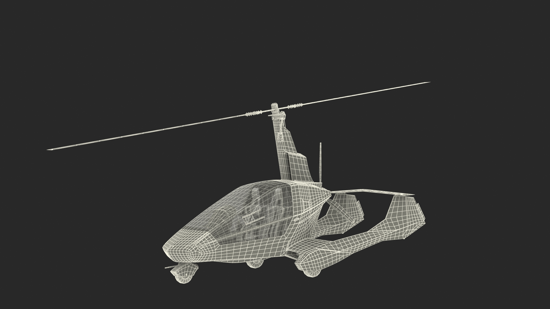 3D model Nisus Gyroplane Rigged TurboSquid 2183335