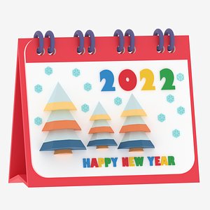 Cartoon Desktop Calendar 2022