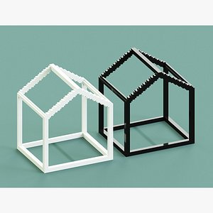 3D Voxel House Shape