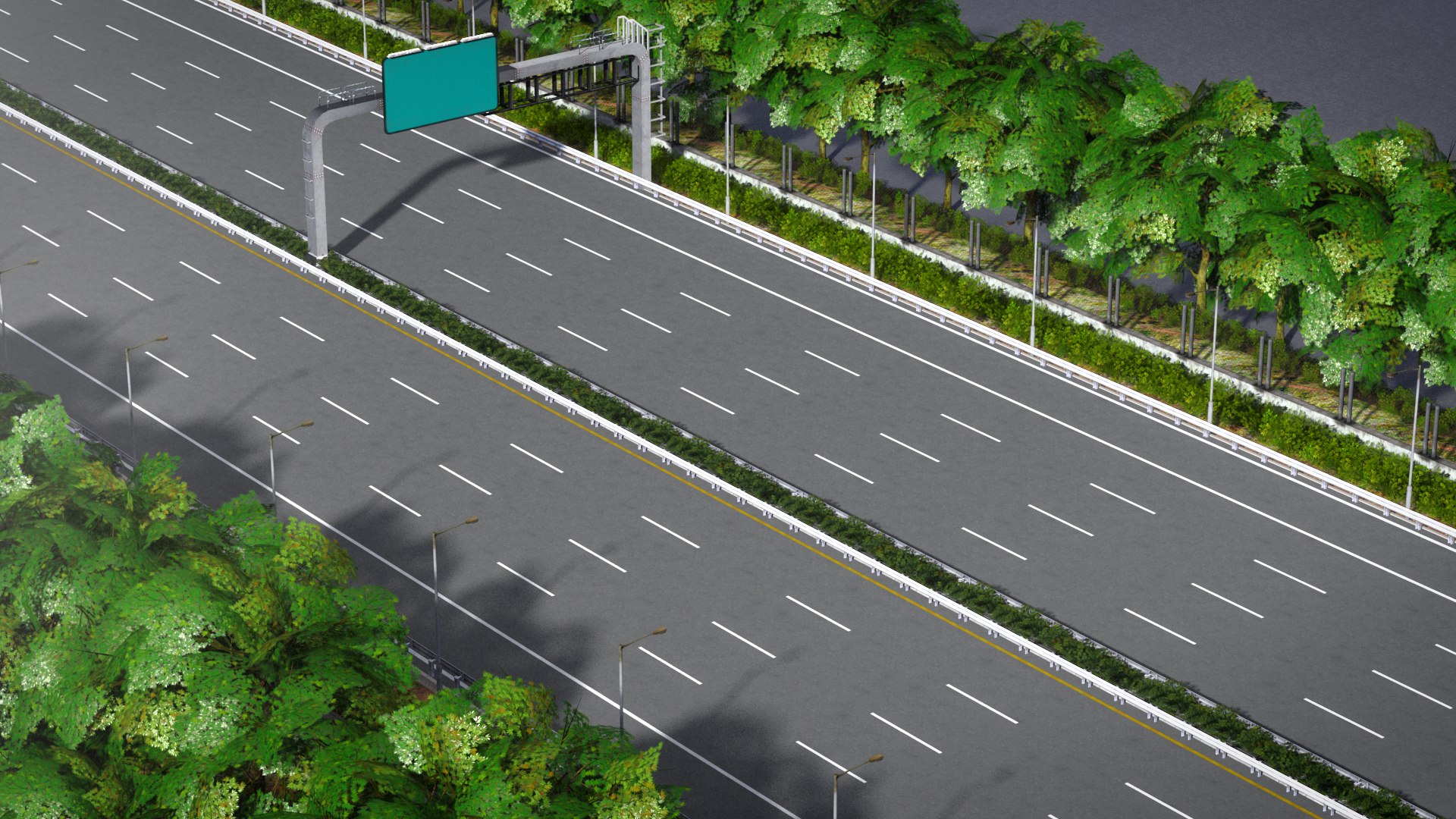 City Highway 3D Model - TurboSquid 2221931