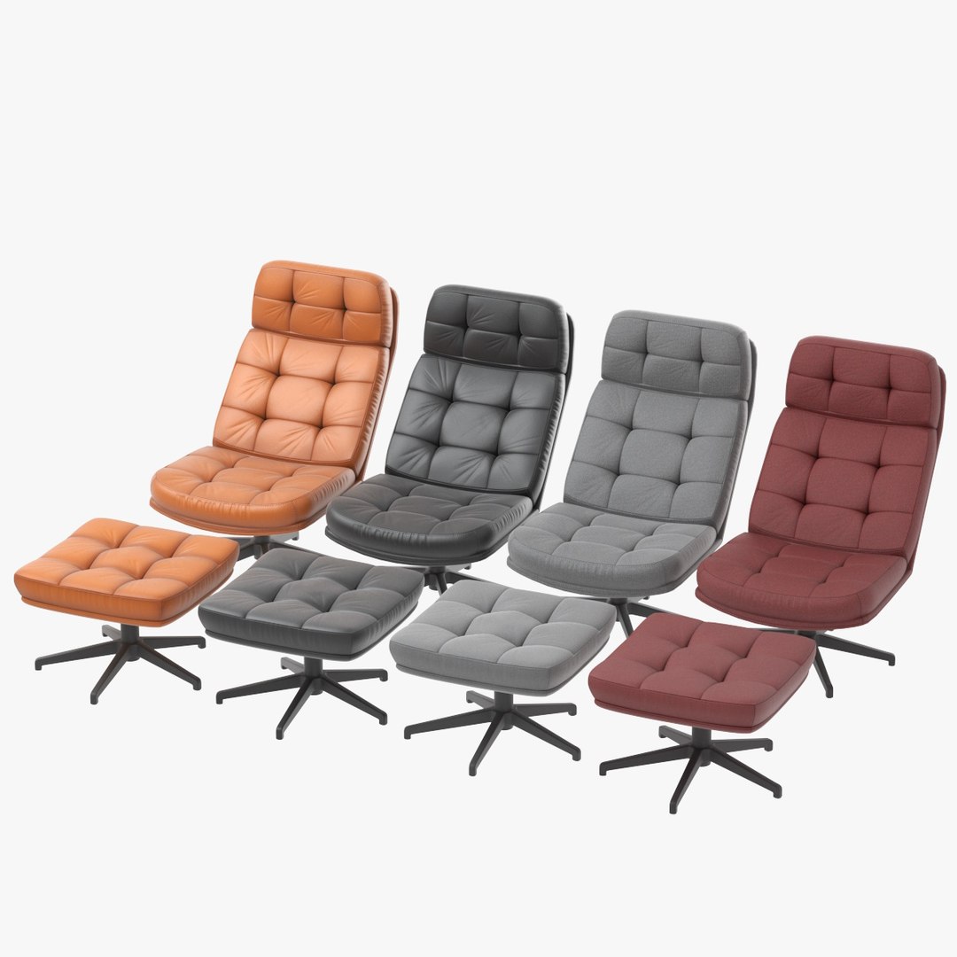 aquamenti　IKEA HAVBERG HAVBERG armchair and footstool Grann/Bomstad black - IKEA