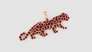 Diamond panther pendant 2