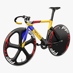 3D model colored track bike dolan