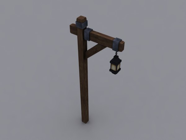 3d ready old lamp stand
