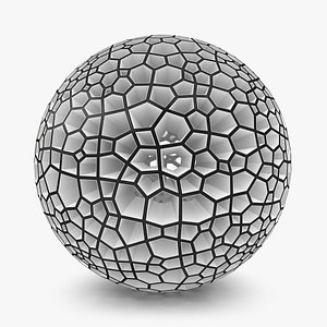 3d model voronoi sphere