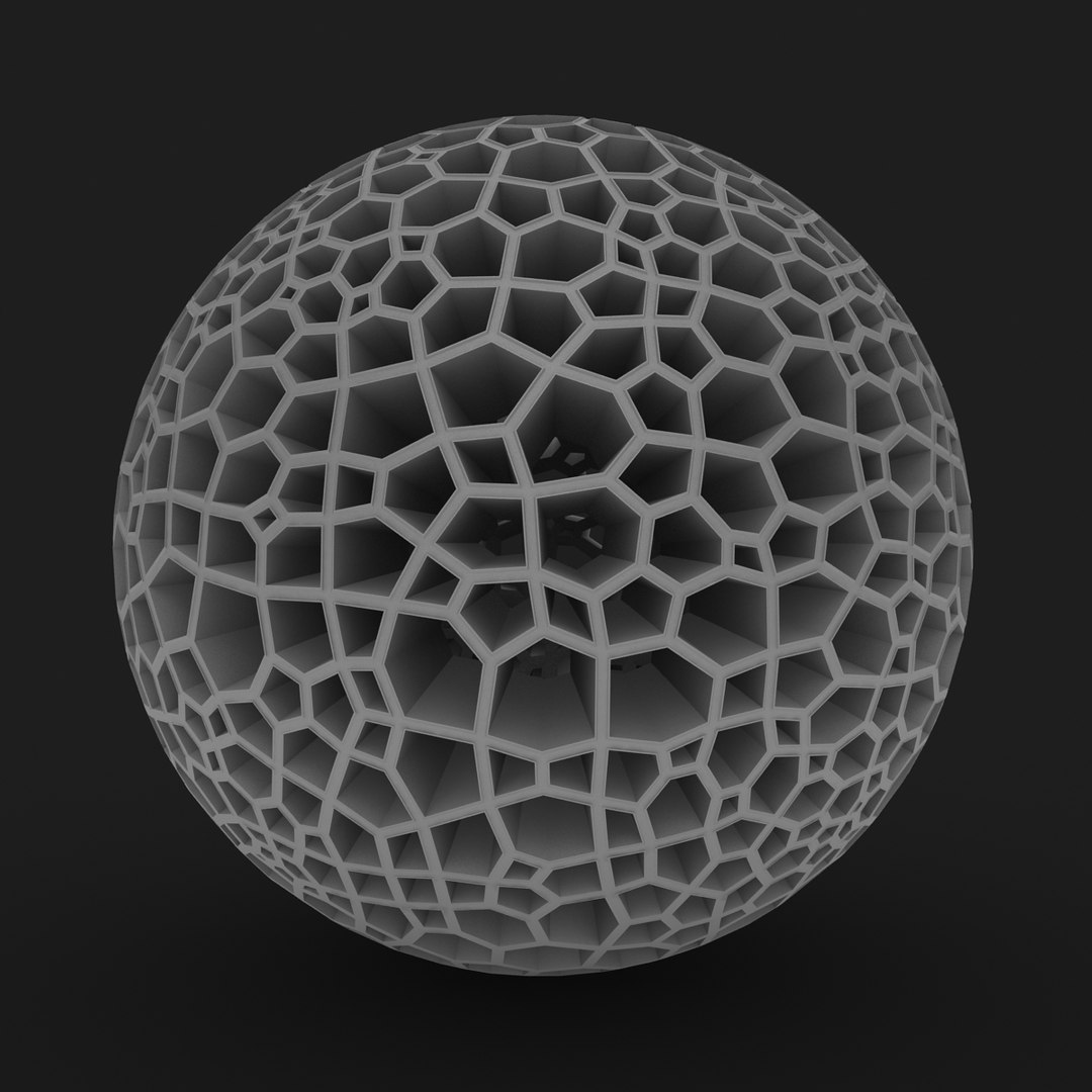3d model voronoi sphere
