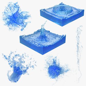 Liquid Splash Models Collection