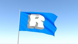 Waving Flag With Roblox Logo. Editoial 3D Rendering Stock Photo, Picture  and Royalty Free Image. Image 83052683.