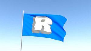 Waving Flag With Roblox Logo. Editorial 3D Rendering Stock Photo, Picture  and Royalty Free Image. Image 80069280.