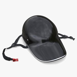 3D Bike Helmet Black Plastic